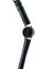 Black leather watch split